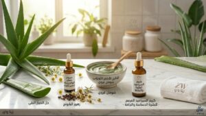 روتين العناية بالبشرة الجافة والحساسة