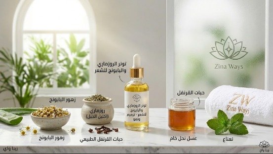 طريقة استخدام تونر الروزماري للشعر