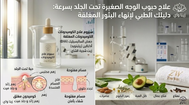 علاج حبوب الوجه الصغيرة تحت الجلد بسرعة