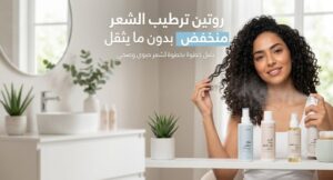 روتين ترطيب الشعر منخفض المسامية بدون ما يثقل