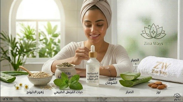 الفرق بين النياسيناميد والريتينول للبشرة المختلطة