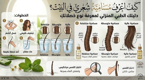 كيف اعرف مسامية شعري في البيت ؟ دليلك الطبي المنزلي لمعرفة نوع خصلاتكِ