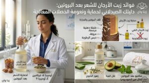 ما هي فوائد زيت الأرجان للشعر بعد البروتين
